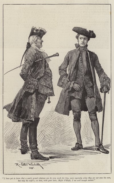 Ilustración para Un coronel del Imperio, por Emily Lawless de Richard Caton Woodville junior